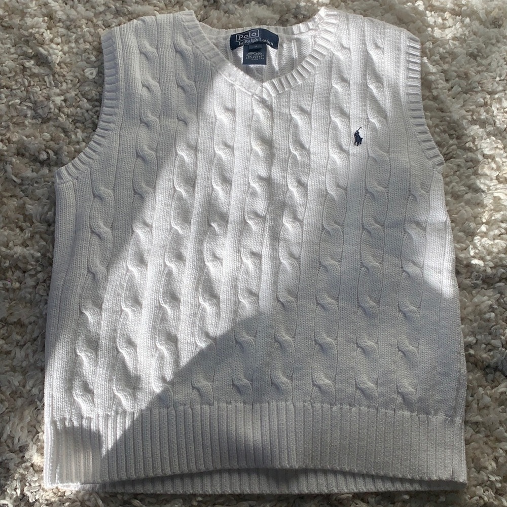 White sweater vest!